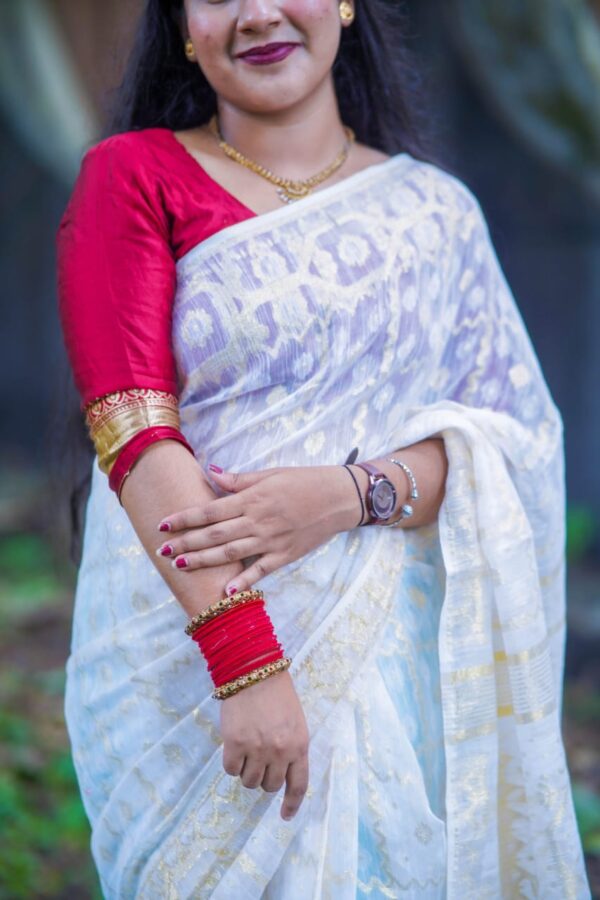 90 Count Jamdani Saree