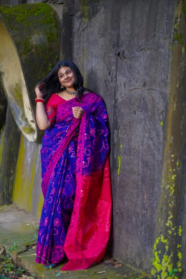 84 Count Jamdani Saree - Image 3