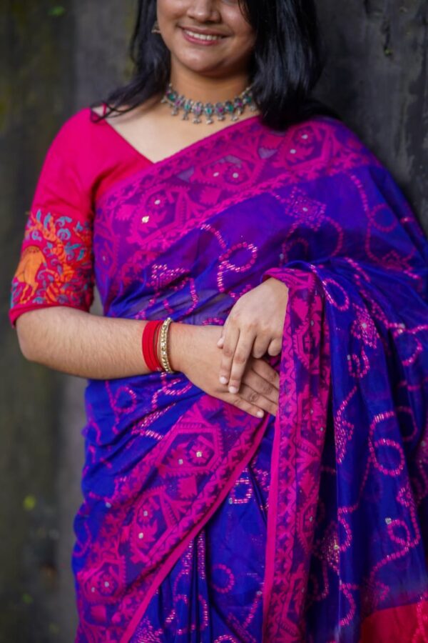84 Count Jamdani Saree - Image 2
