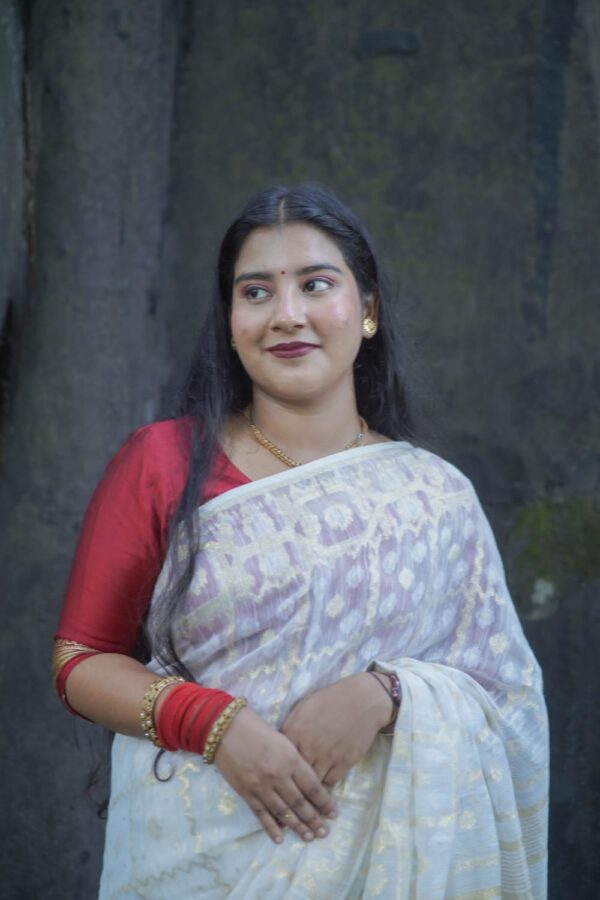 90 Count Jamdani Saree - Image 4